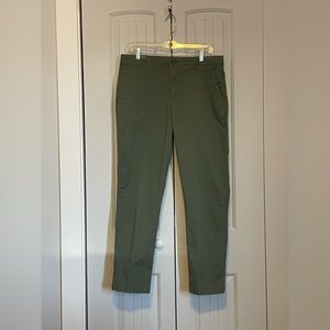 GAP Greenway Green Girlfriend Chino Straight Pants